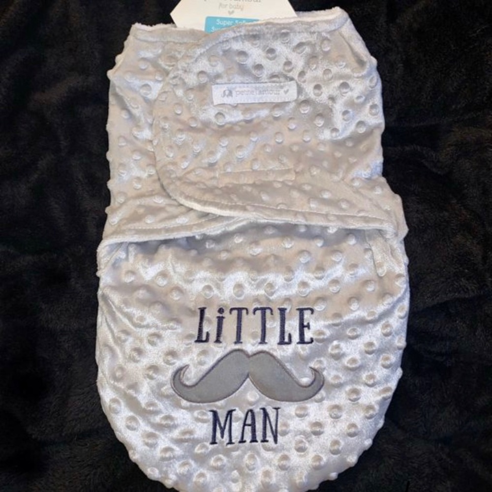 Soft Minky baby swaddle
